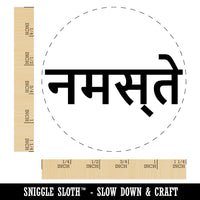 Namaste Hello Hindi Greeting Rubber Stamp for Stamping Crafting Planners