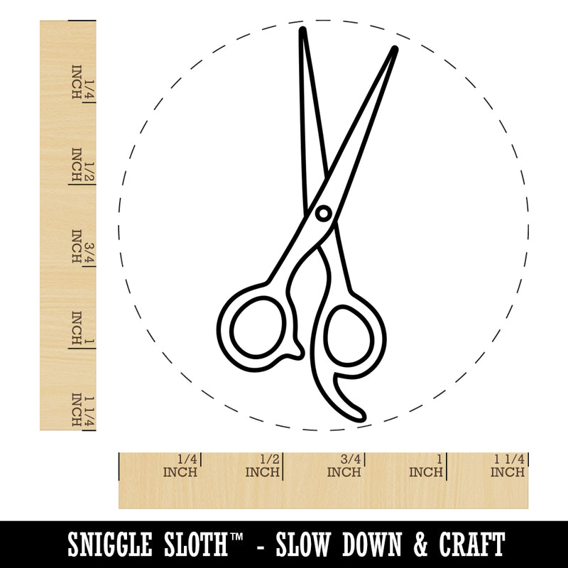 Hair Cutting Scissors Rubber Stamp for Stamping Crafting Planners