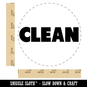 Clean Bold Text Rubber Stamp for Stamping Crafting Planners