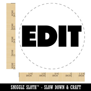 Edit Bold Text Teacher School Rubber Stamp for Stamping Crafting Planners