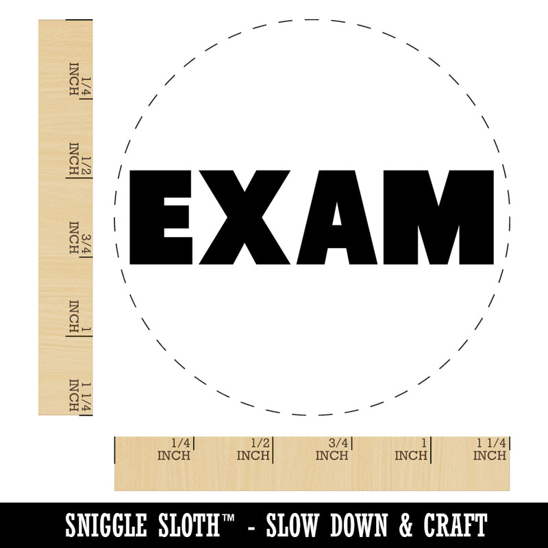 Exam Bold Text Test Teacher School Rubber Stamp for Stamping Crafting Planners