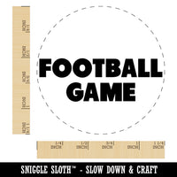 Football Game Bold Text Rubber Stamp for Stamping Crafting Planners