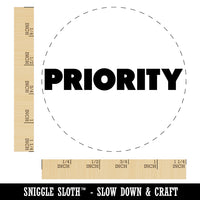 Priority Bold Text Rubber Stamp for Stamping Crafting Planners