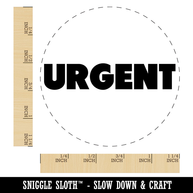 Urgent Bold Text Rubber Stamp for Stamping Crafting Planners