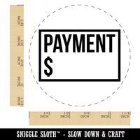 Payment Reminder Money Bill Rubber Stamp for Stamping Crafting Planners