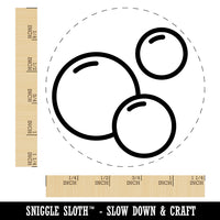 Soap Bubbles Rubber Stamp for Stamping Crafting Planners