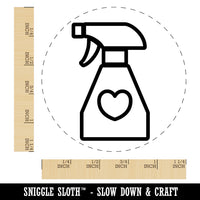 Spray Bottle with Heart Rubber Stamp for Stamping Crafting Planners