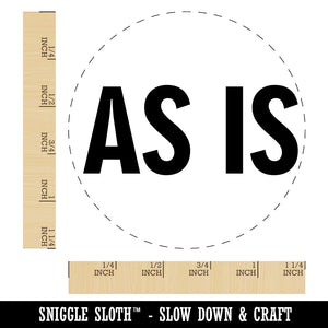 As Is label Rubber Stamp for Stamping Crafting Planners