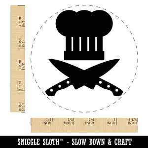 Chef Knife and Hat for Cooking Rubber Stamp for Stamping Crafting Planners