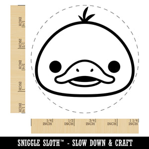 Happy Duckling Head Rubber Stamp for Stamping Crafting Planners