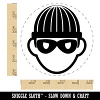 Occupation Thief Burglar Criminal Icon Rubber Stamp for Stamping Crafting Planners