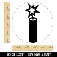 Stick of Dynamite Firecracker Rubber Stamp for Stamping Crafting Planners