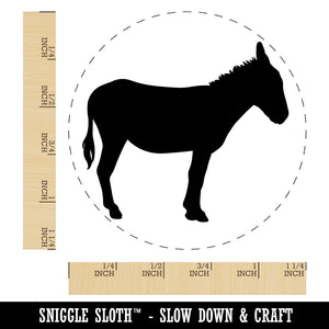 Donkey Silhouette Solid Rubber Stamp for Stamping Crafting Planners