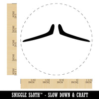 Pencil Mustache Moustache Silhouette Rubber Stamp for Stamping Crafting Planners