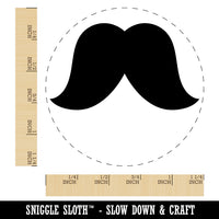 Walrus Mustache Moustache Silhouette Rubber Stamp for Stamping Crafting Planners