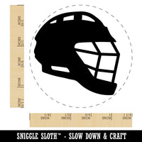 Lacrosse Helmet Rubber Stamp for Stamping Crafting Planners