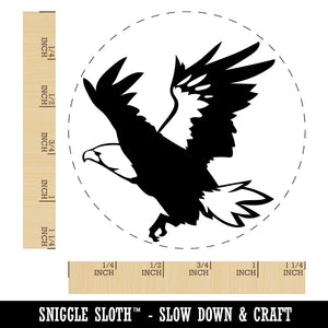 Patriotic American Bald Eagle Flying Rubber Stamp for Stamping Crafting Planners