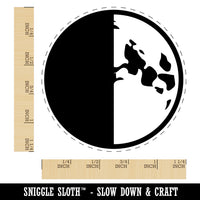 Quarter Moon Phase Rubber Stamp for Stamping Crafting Planners