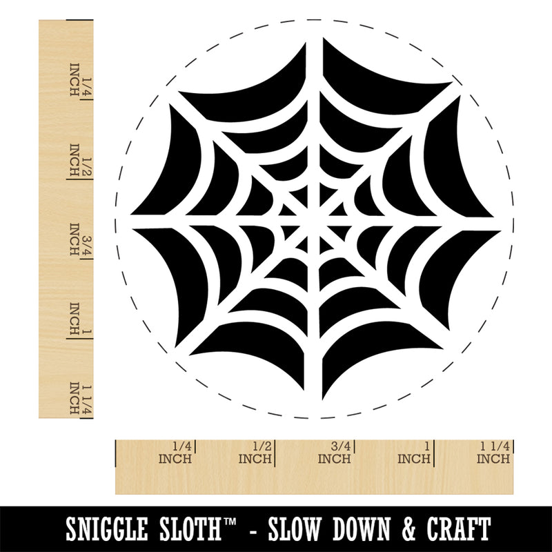 Elegant Spider Web Halloween Rubber Stamp for Stamping Crafting Planners