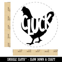 Chicken Hen Cluck Farm Animal Rubber Stamp for Stamping Crafting Planners