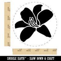 Daylily Lily Flower Rubber Stamp for Stamping Crafting Planners