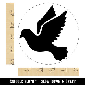 Dove Flying Silhouette Bird Rubber Stamp for Stamping Crafting Planners