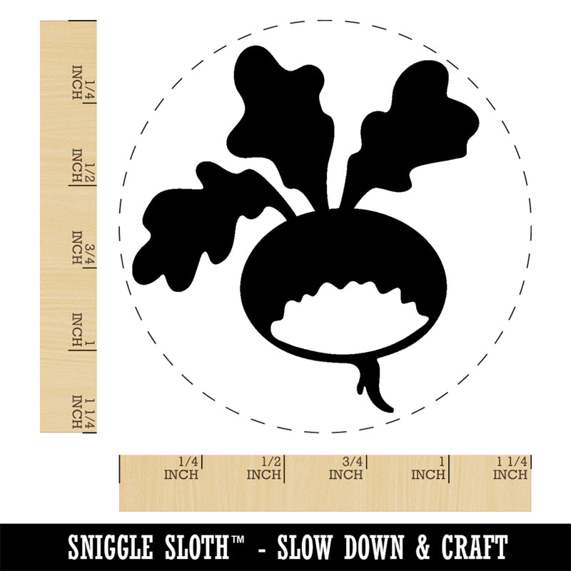 Radish Garden Vegetable Rubber Stamp for Stamping Crafting Planners