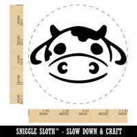 Kawaii Chibi Cow Head Face Milk Farm Animal Rubber Stamp for Stamping Crafting Planners