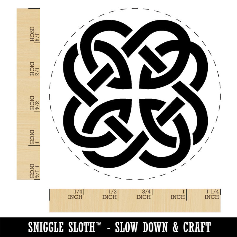 Clover Irish Celtic Knot Rubber Stamp for Stamping Crafting Planners