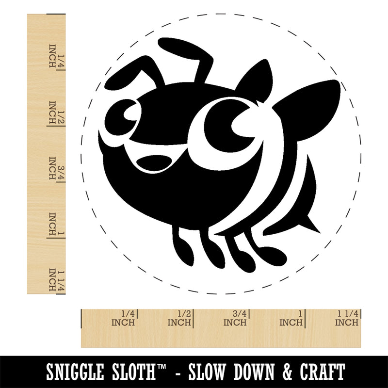 Cute Cartoon Honey Bee Bumblebee Rubber Stamp for Stamping Crafting Planners