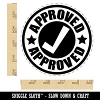 Approved Check Mark Rubber Stamp for Stamping Crafting Planners