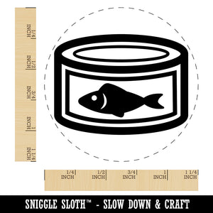 Can of Tuna Fish Rubber Stamp for Stamping Crafting Planners