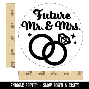 Future Mr & Mrs Wedding Engagement Rubber Stamp for Stamping Crafting Planners