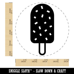 Ice Cream Bar Frozen Treat Popsicle with Sprinkles Nuts Rubber Stamp for Stamping Crafting Planners