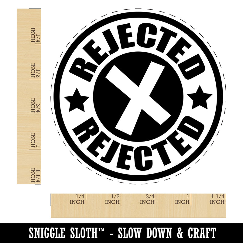 Rejected X Mark Rubber Stamp for Stamping Crafting Planners