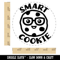 Smart Cookie with Glasses Teacher Rubber Stamp for Stamping Crafting Planners