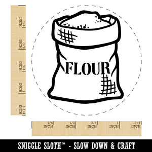 Bag of Flour Baking Rubber Stamp for Stamping Crafting Planners