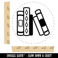Books in a Row Reading Library Rubber Stamp for Stamping Crafting Planners