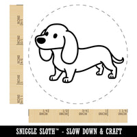 Dachshund Standing Wiener Dog Rubber Stamp for Stamping Crafting Planners