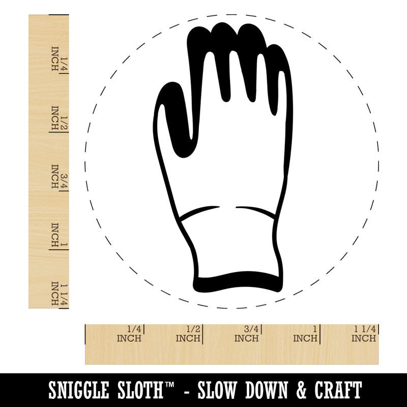 Garden Glove Gardening Work Rubber Stamp for Stamping Crafting Planners