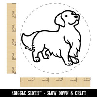 Golden Retriever Standing Dog Rubber Stamp for Stamping Crafting Planners
