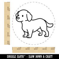 Labrador Retriever Standing Dog Rubber Stamp for Stamping Crafting Planners