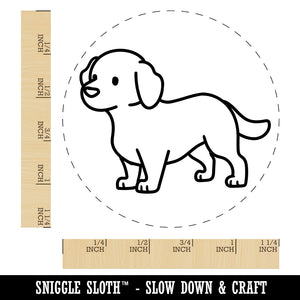 Labrador Retriever Standing Dog Rubber Stamp for Stamping Crafting Planners