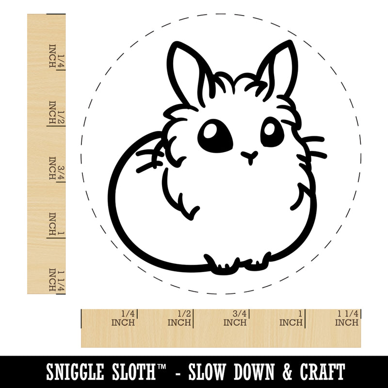 Lionhead Rabbit Bunny Cute Rubber Stamp for Stamping Crafting Planners