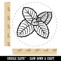 Mint Herb Plant Rubber Stamp for Stamping Crafting Planners