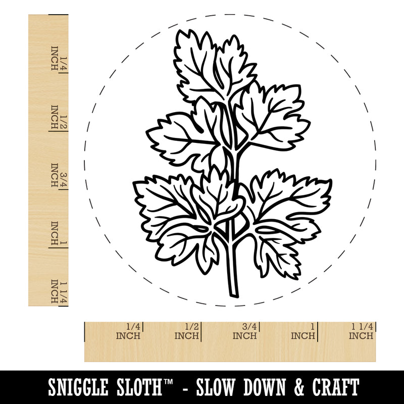 Parsley Herb Plant Rubber Stamp for Stamping Crafting Planners