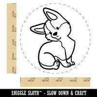 Pembroke Welsh Corgi Sitting Dog Rubber Stamp for Stamping Crafting Planners