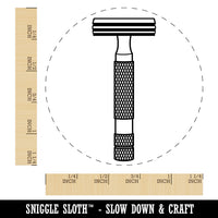 Razor Shaving Blade Rubber Stamp for Stamping Crafting Planners