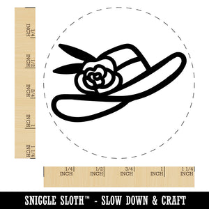Southern Belle Wide-Brimmed Hat Kentucky Derby Rubber Stamp for Stamping Crafting Planners