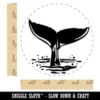 Whale Tail Rubber Stamp for Stamping Crafting Planners